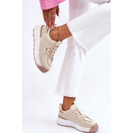 PS1 Deportivas Mujer Plataforma Beige Claro Dakari 4