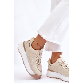 PS1 Deportivas Mujer Plataforma Beige Claro Dakari 7
