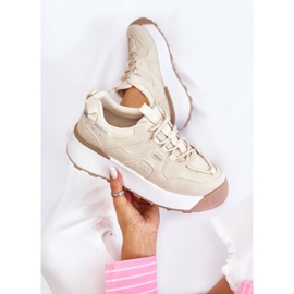 PS1 Deportivas Mujer Plataforma Beige Claro Dakari 1