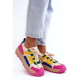 PS1 Deportivas Mujer Plataforma Ante Multicolor Rohan 2