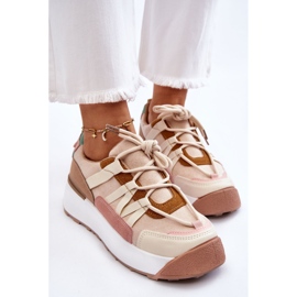 PS1 Deportivas Mujer Ante Plataforma Beige-Marrón Rohan 6