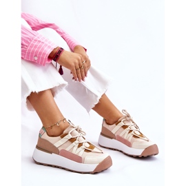 PS1 Deportivas Mujer Ante Plataforma Beige-Marrón Rohan 1