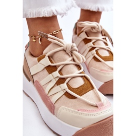 PS1 Deportivas Mujer Ante Plataforma Beige-Marrón Rohan 7