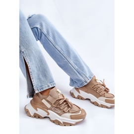 PS1 Zapatillas Mujer Calcetín Slip-on Beige Oscuro Keaton 9