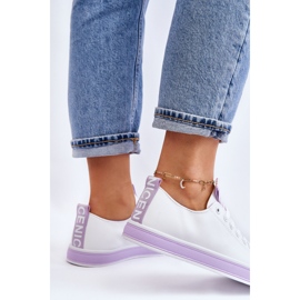 Zapatillas Clásicas Mujer Blanco-Morado Ville 6
