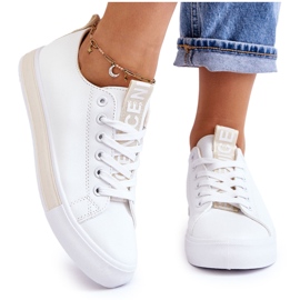 Zapatillas Clásicas de Mujer Blanco y Beige 10