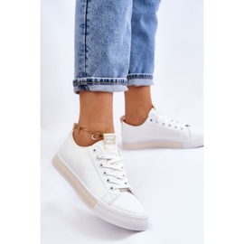 Zapatillas Clásicas de Mujer Blanco y Beige 3