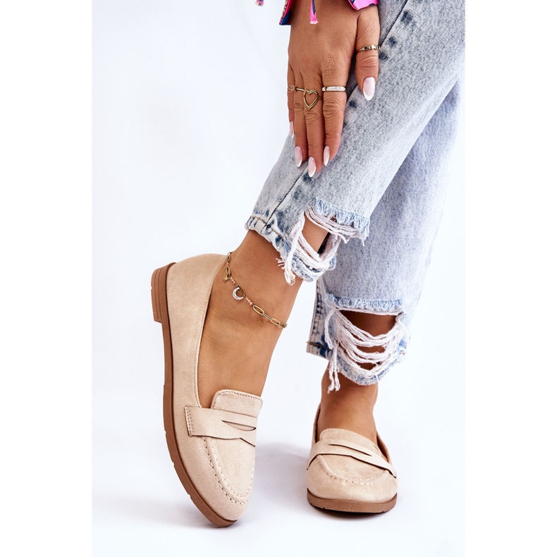 PS1 Mocasines Mujer Comodos Ante Beige Lucca 1 PS1 Mocasines Mujer Comodos Ante Beige Lucca 1