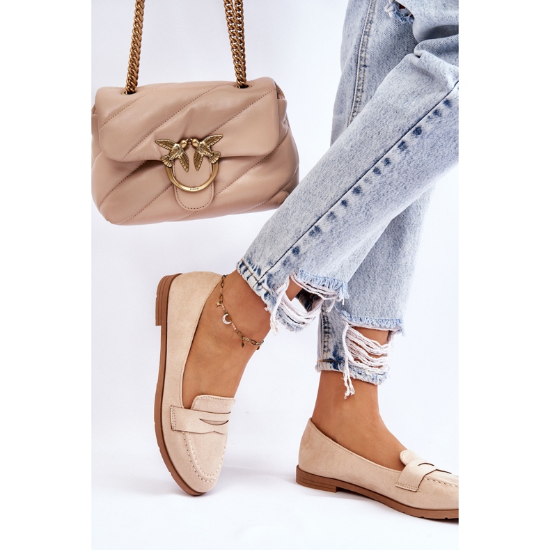 PS1 Mocasines Mujer Comodos Ante Beige Lucca 2