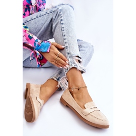 PS1 Mocasines Mujer Comodos Ante Beige Lucca 6