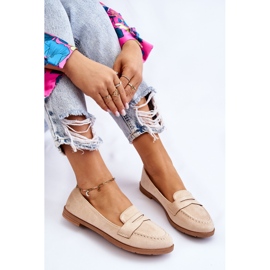 PS1 Mocasines Mujer Comodos Ante Beige Lucca 7
