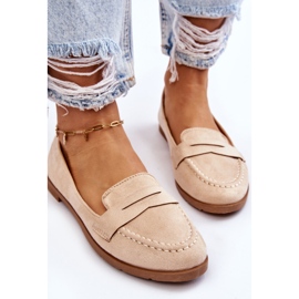 PS1 Mocasines Mujer Comodos Ante Beige Lucca 5