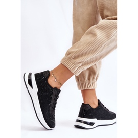 Zapatillas Mujer Con Circonitas Negras Raiden negro 7