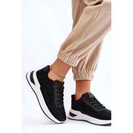 Zapatillas Mujer Con Circonitas Negras Raiden negro 8