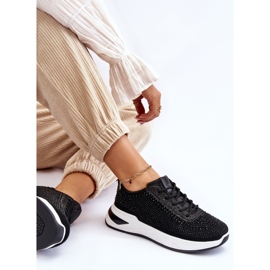 Zapatillas Mujer Con Circonitas Negras Raiden negro 10