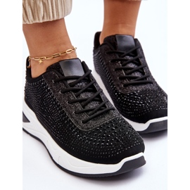 Zapatillas Mujer Con Circonitas Negras Raiden negro 6