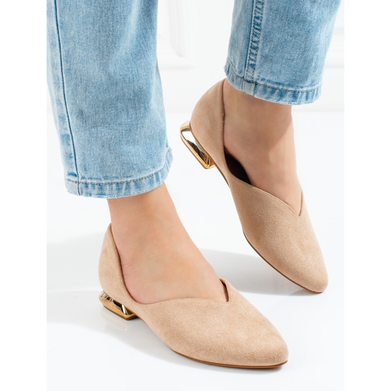 W. Potocki Bailarinas mujer antelina Potocki beige 1 W. Potocki Bailarinas mujer antelina Potocki beige 1