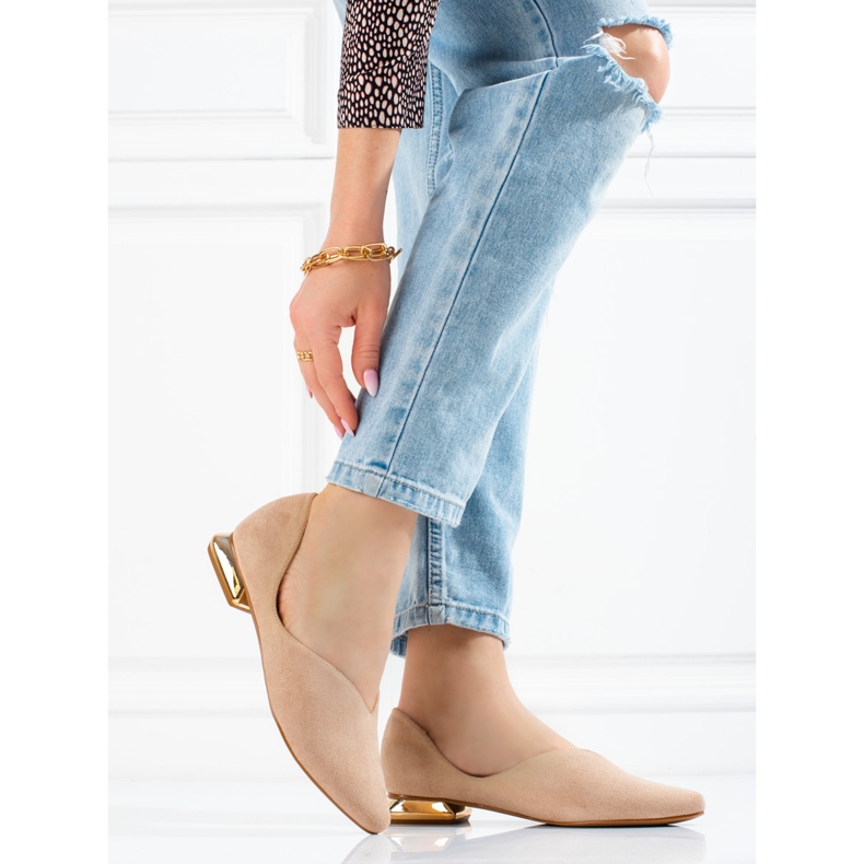 W. Potocki Bailarinas mujer antelina Potocki beige 2 W. Potocki Bailarinas mujer antelina Potocki beige 2