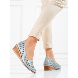 W. Potocki Zapatos de salón calados de mujer Potocki gris 2 W. Potocki Zapatos de salón calados de mujer Potocki gris 2