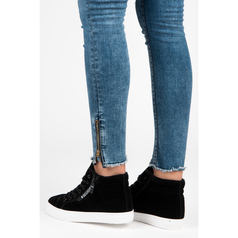 Ideal Shoes Zapatillas con aislamiento negro 1