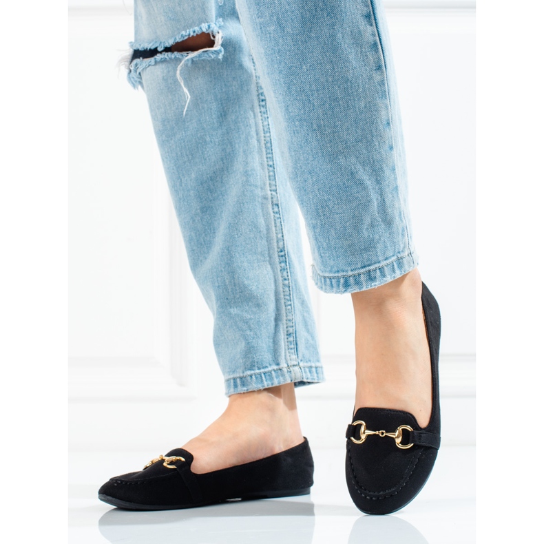 W. Potocki Mocasines negros de mujer de Potocki 1