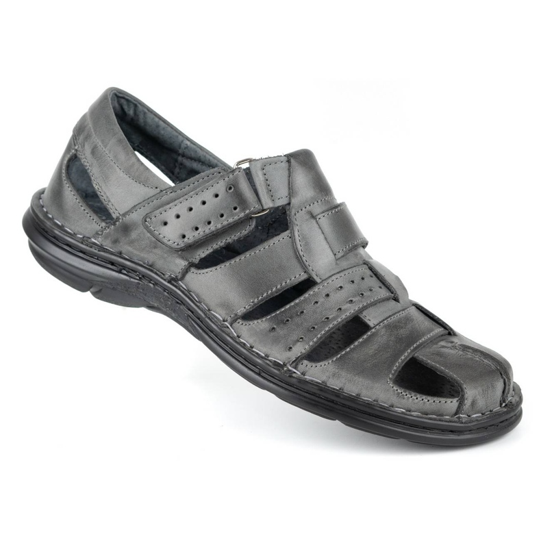 Olivier 467 Sandalias de hombre gris 2