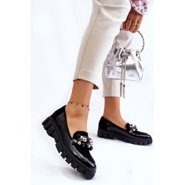 Mocasines Mujer Con Plataforma Laura Messi 2392 Negro 5