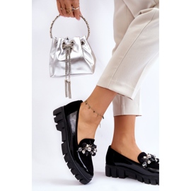 Mocasines Mujer Con Plataforma Laura Messi 2392 Negro 4