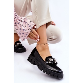 Mocasines Mujer Con Plataforma Laura Messi 2392 Negro 11