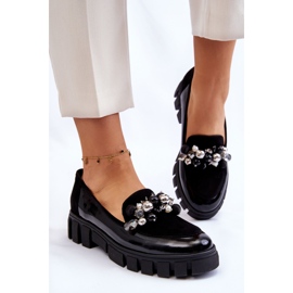 Mocasines Mujer Con Plataforma Laura Messi 2392 Negro 7