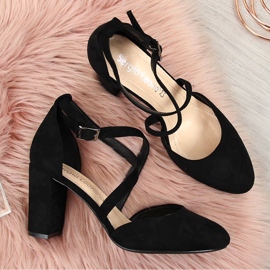 Sandalias negras de mujer en el puesto Sergio Leone SK863 negro 3