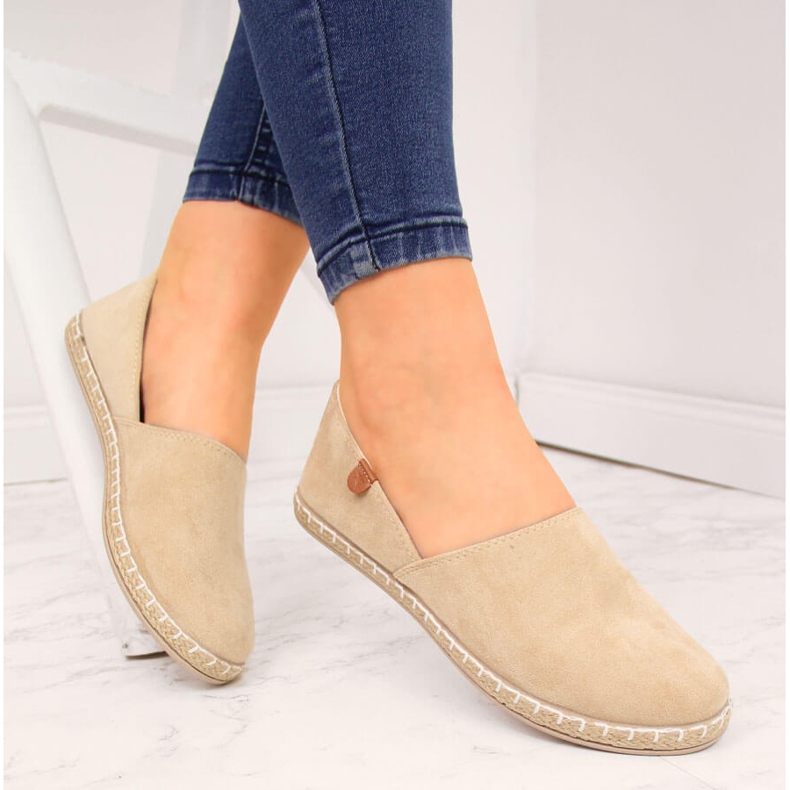 News Alpargatas mujer cut-out ante beige NOVEDAD 20TX02-2416 1