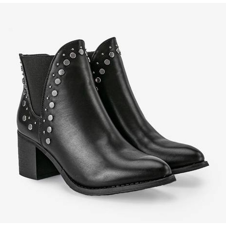 PA1 Botas negras de tacón con pedrería de Louisa negro 1