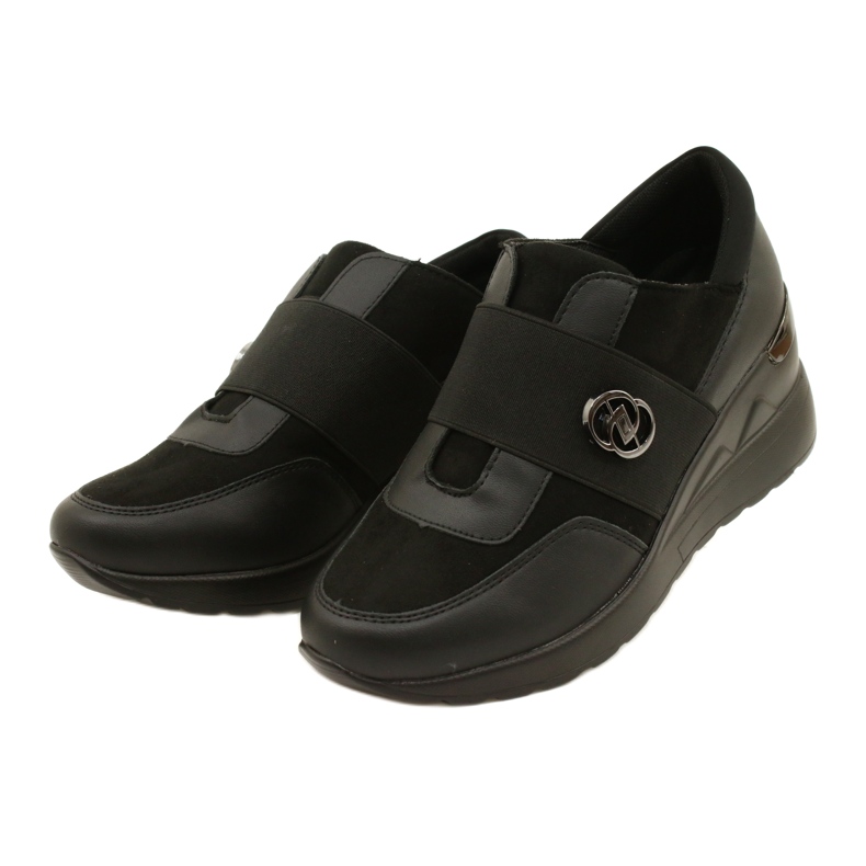 Slip-on Shoes Wedge Sneakers Evento 23SP35-5320 Negro 2