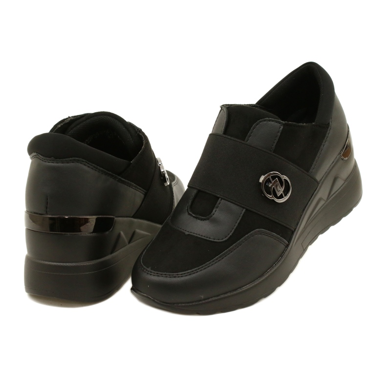 Slip-on Shoes Wedge Sneakers Evento 23SP35-5320 Negro 3