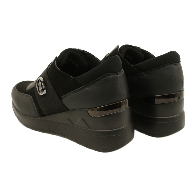 Slip-on Shoes Wedge Sneakers Evento 23SP35-5320 Negro 6