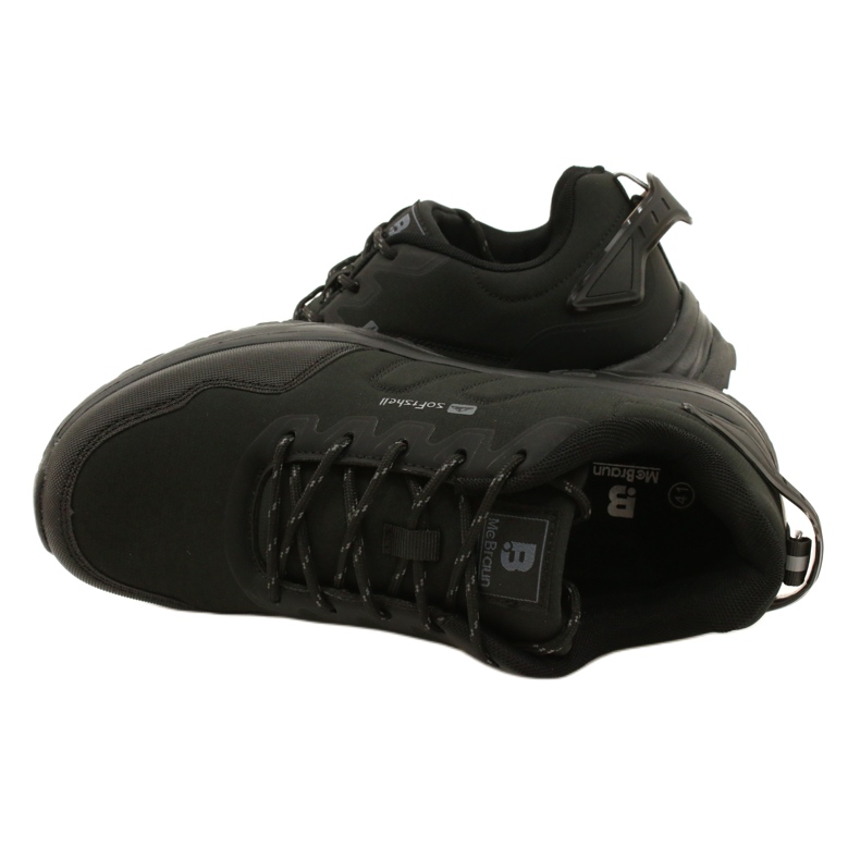 Zapatillas deportivas softshell trekking hombre negro McBraun 6