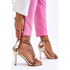 S.Barski Elegantes Sandalias De Tacón Alto Con Jenesis Gold Jenesis dorado 2