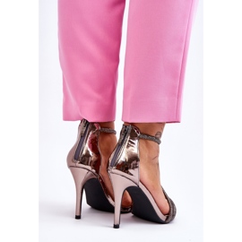 S.Barski Elegantes Sandalias De Tacón Alto Con Jenesis Plata Jenesis 6