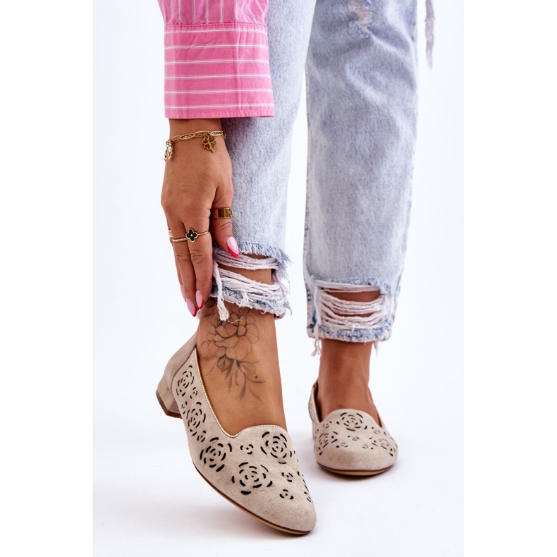 Mocasines Calados Sergio Leone BL627 Beige 1