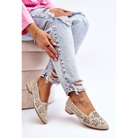 Mocasines Calados Sergio Leone BL627 Beige 4