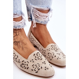 Mocasines Calados Sergio Leone BL627 Beige 3