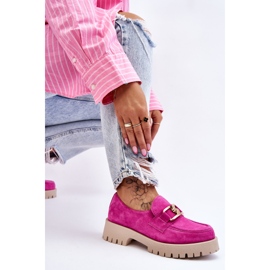 Lemar Mocasines De Ante De Moda Fucsia Rayhan rosado 7