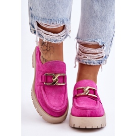 Lemar Mocasines De Ante De Moda Fucsia Rayhan rosado 6