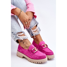 Lemar Mocasines De Ante De Moda Fucsia Rayhan rosado 11