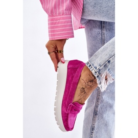 Lemar Mocasín Ante Plataforma Milana Fucsia rosado 5