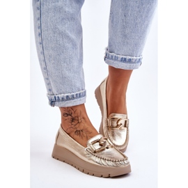 Lemar Mocasines De Plataforma Con Adorno Desmond Dorado 8
