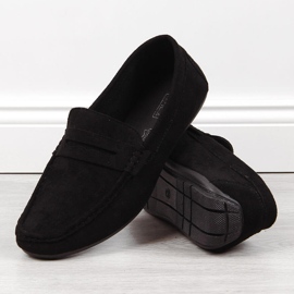News Mocasines slip-on de hombre en ante negro NOVEDADES 2