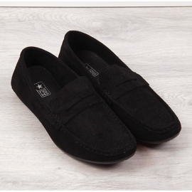 News Mocasines slip-on de hombre en ante negro NOVEDADES 3