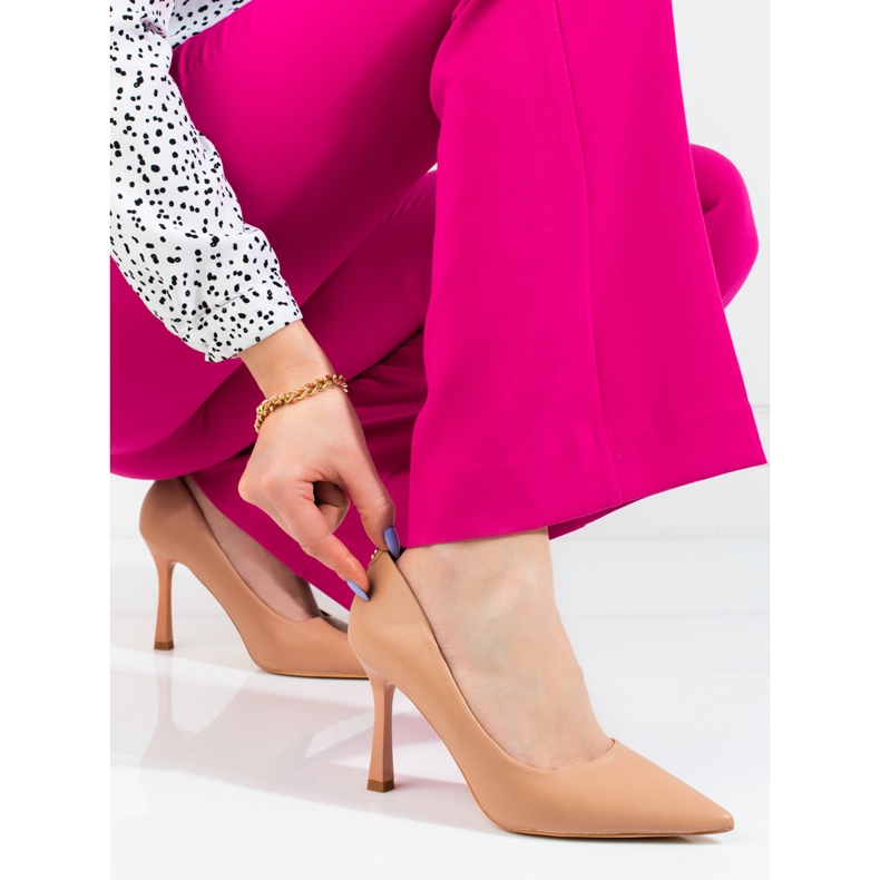 Zapatos de tacón mujer Vinceza beige 1